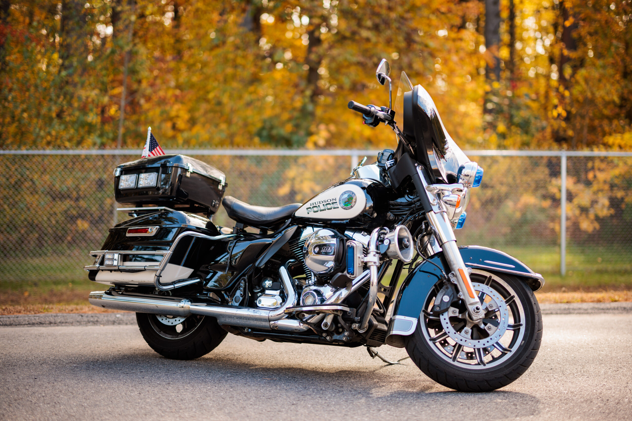 Hudson, Massachusetts police motorcycle.