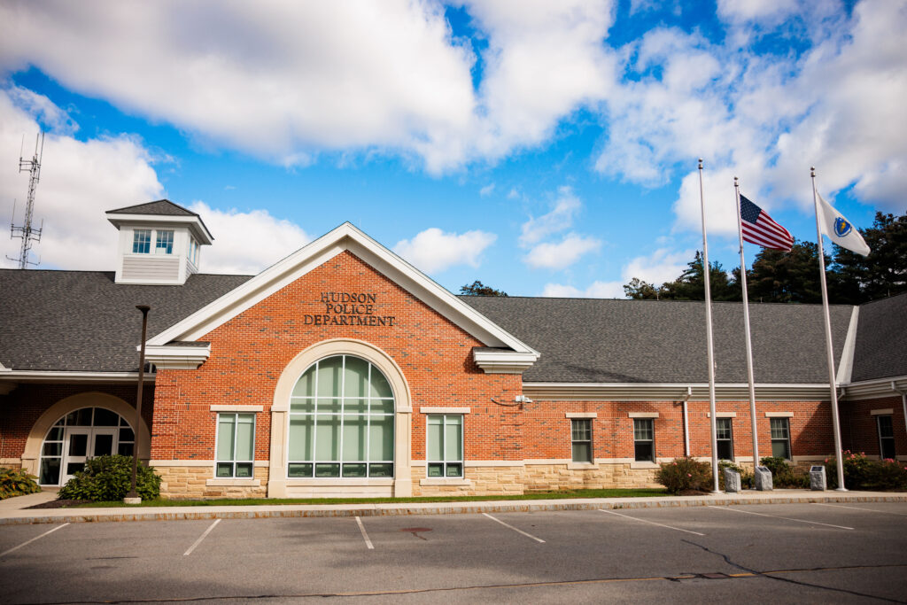 Exterior of the Hudson Police Department headquarters.