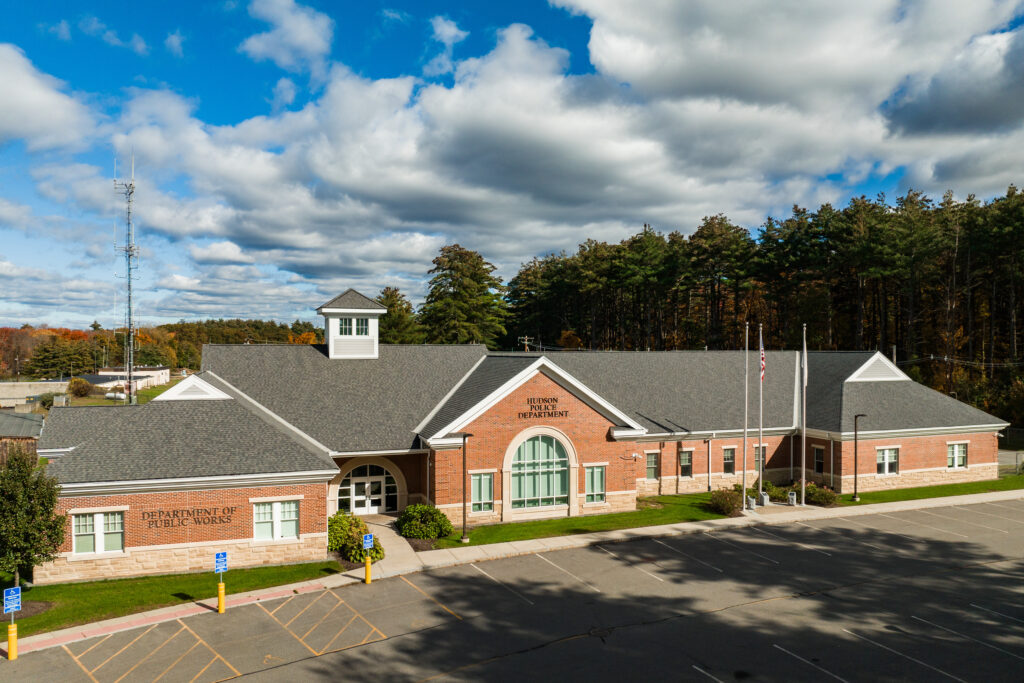 Exterior of the Hudson Police Department Headquarters.