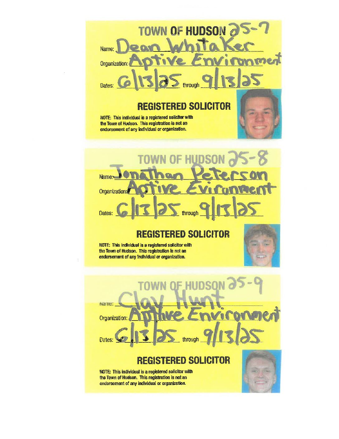 Evan Zoschak Solicitor Permit